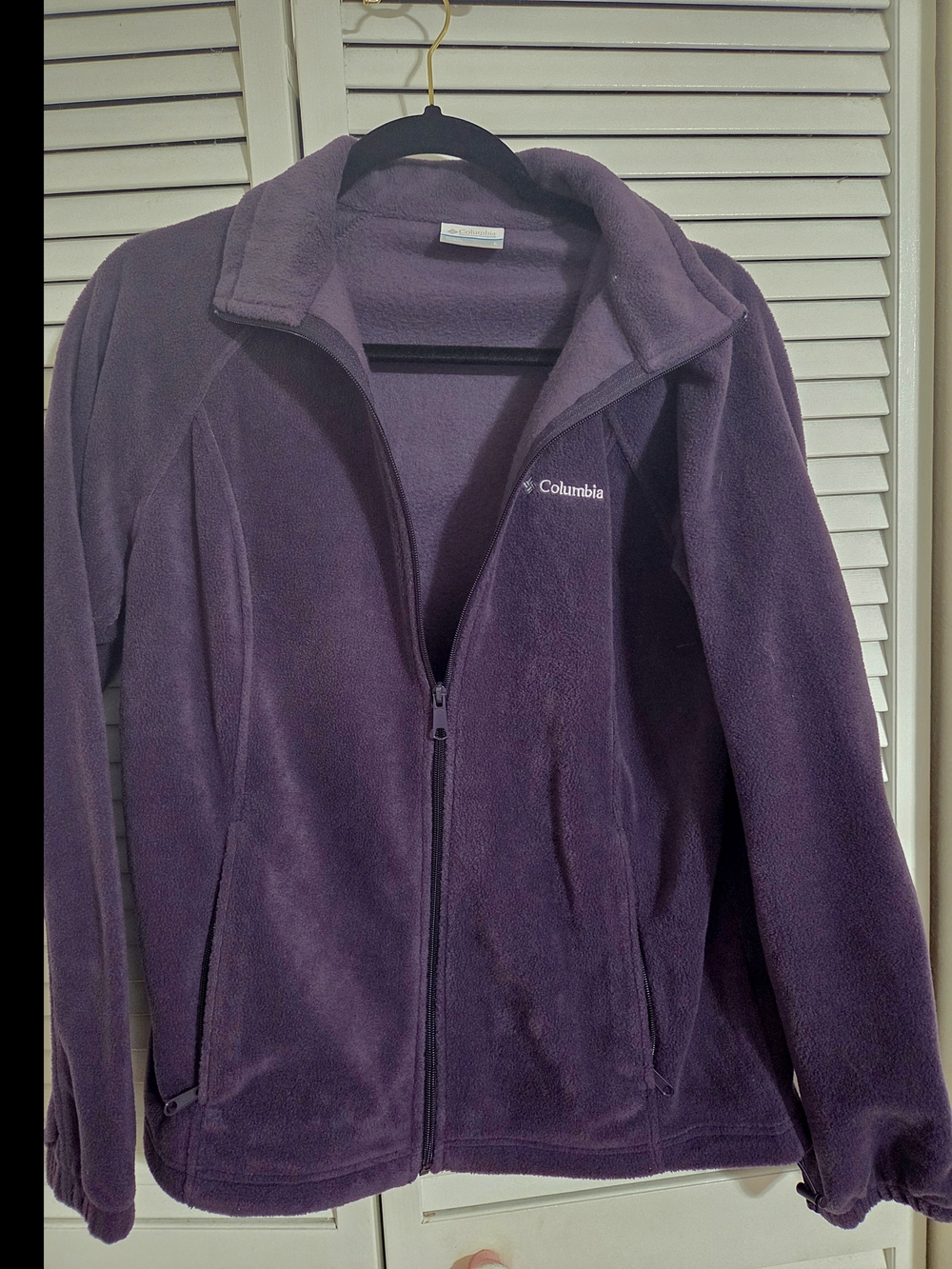 Columbia Women's Purple Full-Zip Fleece Jacket